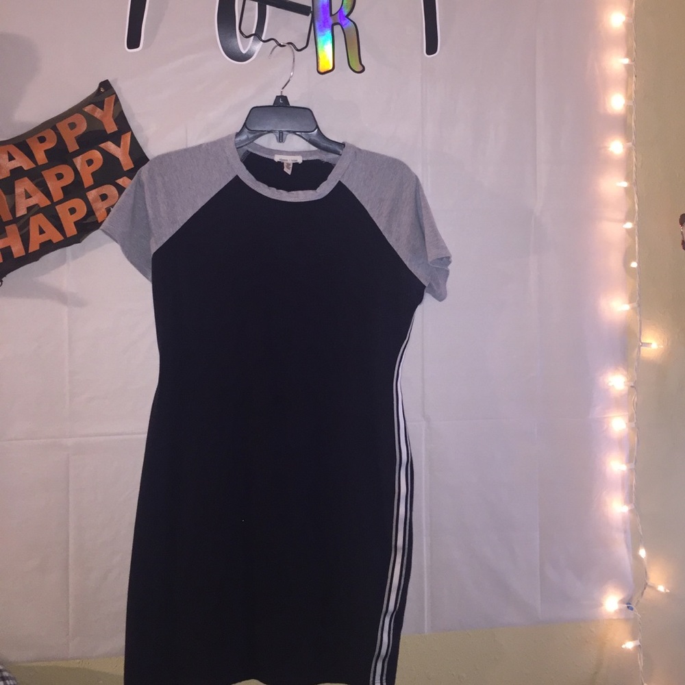 UO side stripe bodycon dress